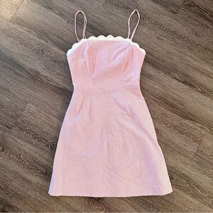 Lilly Pulitzer Pink and White Seersucker dress